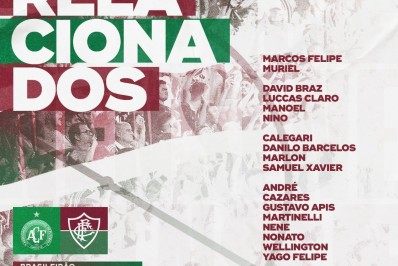 Sem Fred, Fluminense divulga lista de relacionados para a partida contra a Chape
