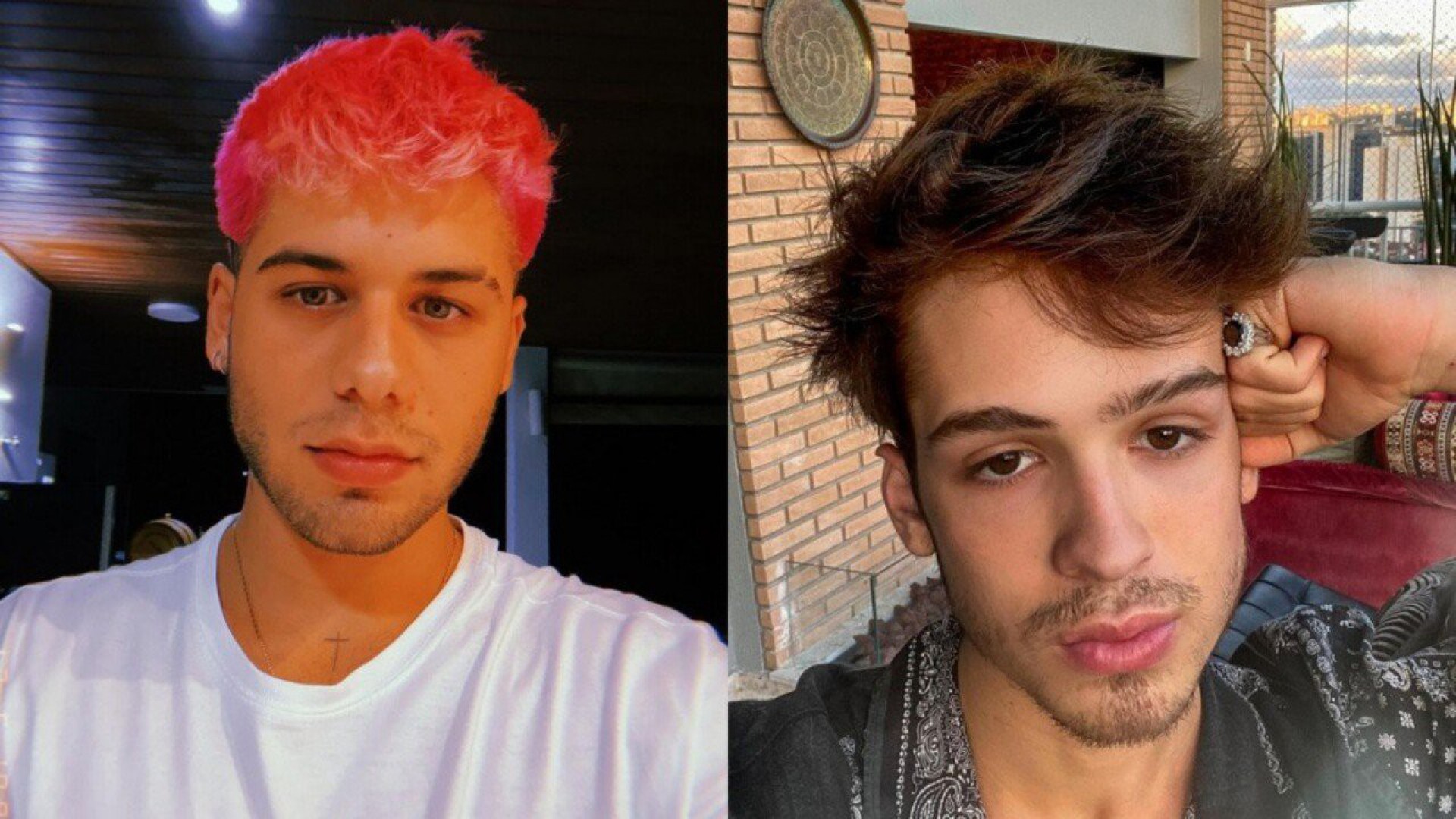 Zé Felipe e João Guilherme, filhos do cantor Leonardo - Reprodução