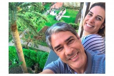 William Bonner e Natasha Dantas celebram três anos de casados