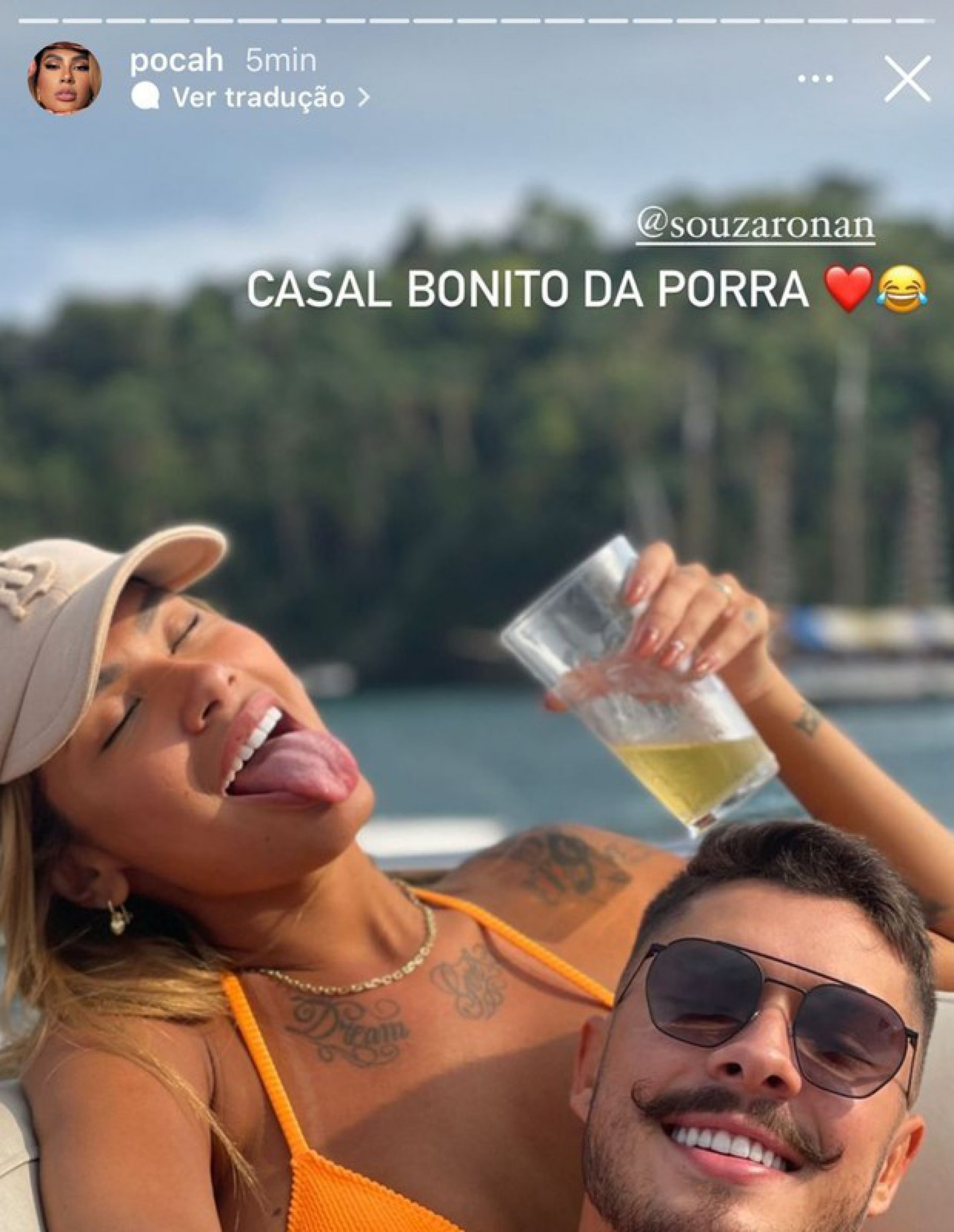 Pocah e o noivo, Ronan Souza - Reprodu&ccedil;&atilde;o Internet