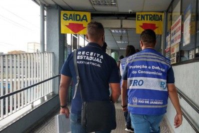 Agentes do Procon vistoriam supermercados do Rio