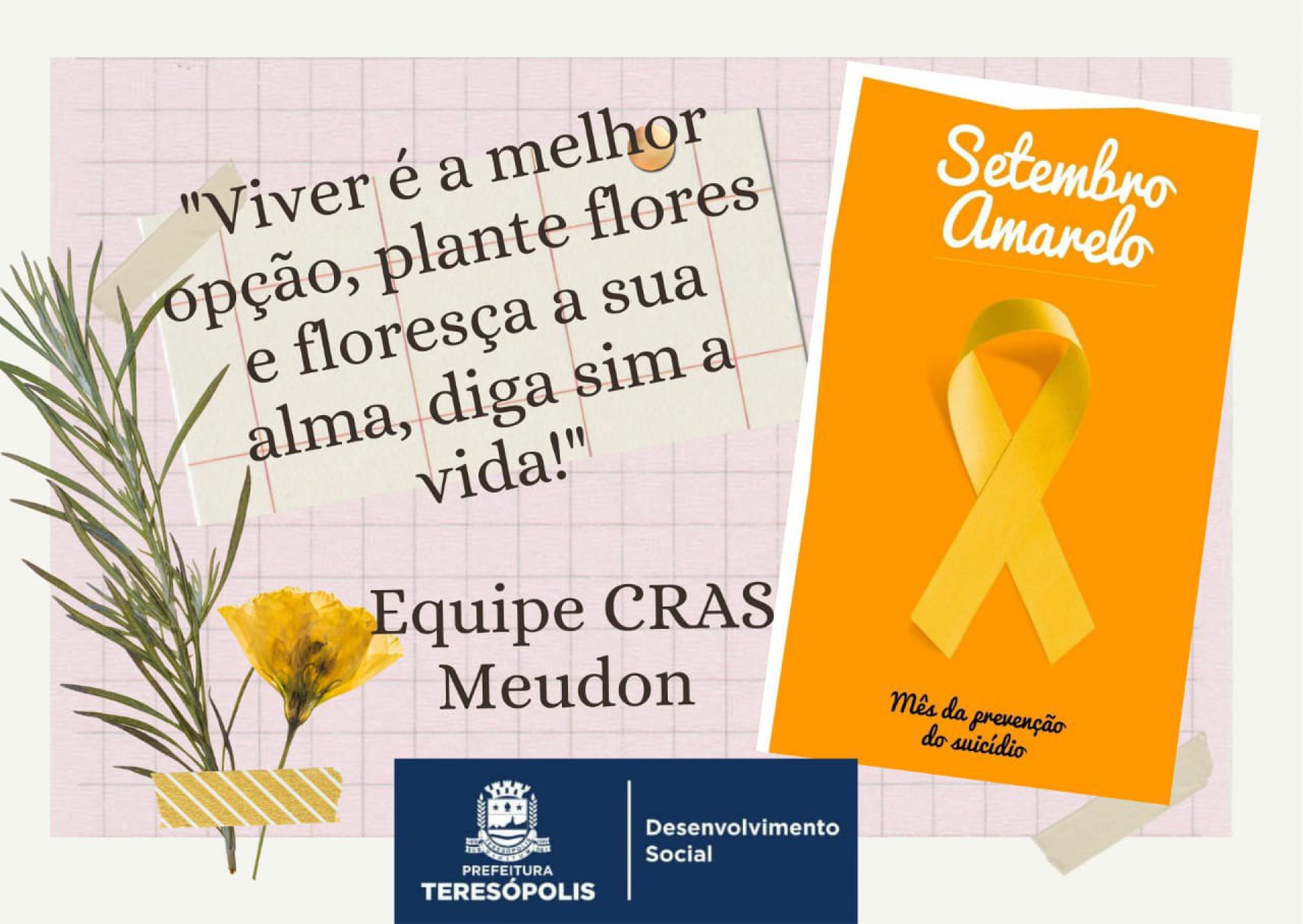 CRAS Meudon em Teresópolis realiza campanha de combate e prevenção ao suicídio