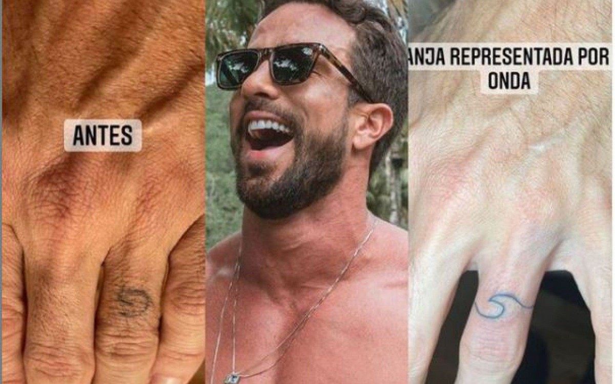 Erasmo Viana cobre tatuagem em homenagem a Gabriela Pugliesi