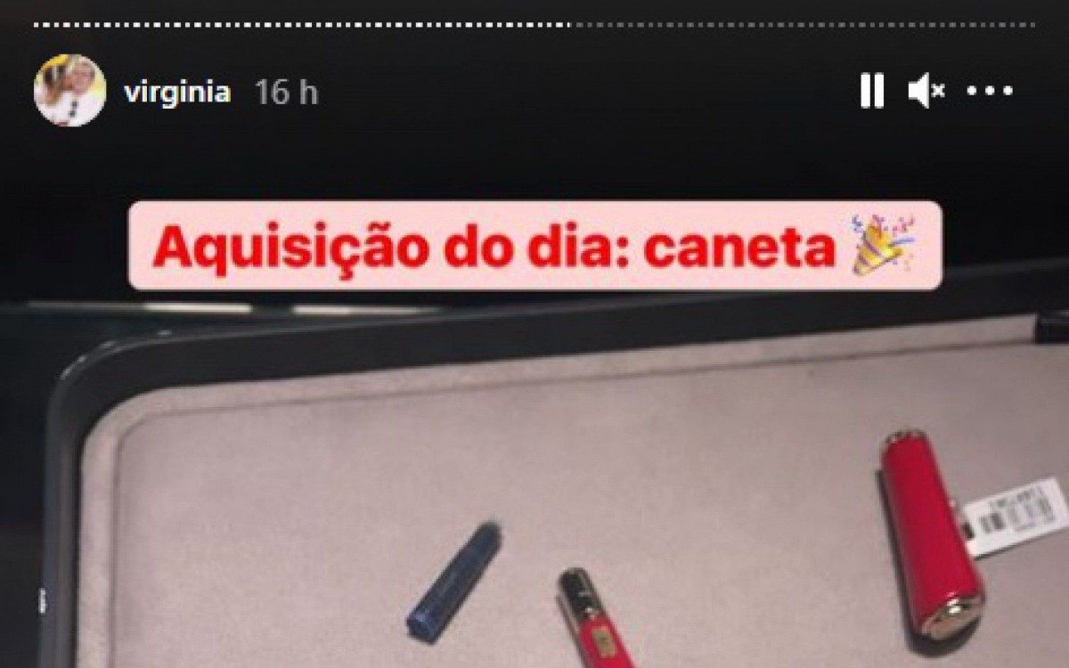 Virginia Fonseca compra caneta que custa mais de R$ 5 mil