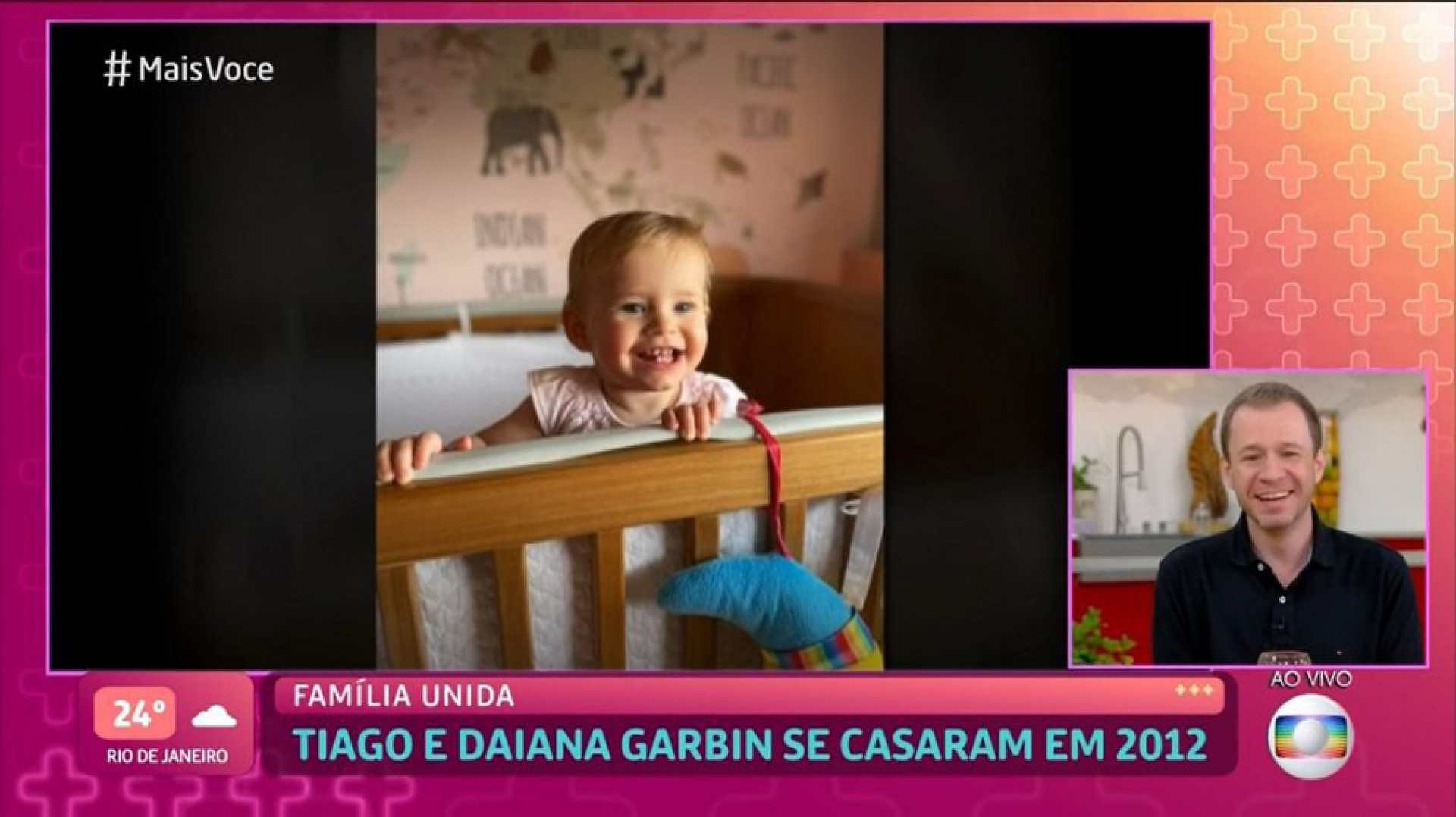 Tiago Leifert mostra rosto da filha pela primeira vez - Reprodução