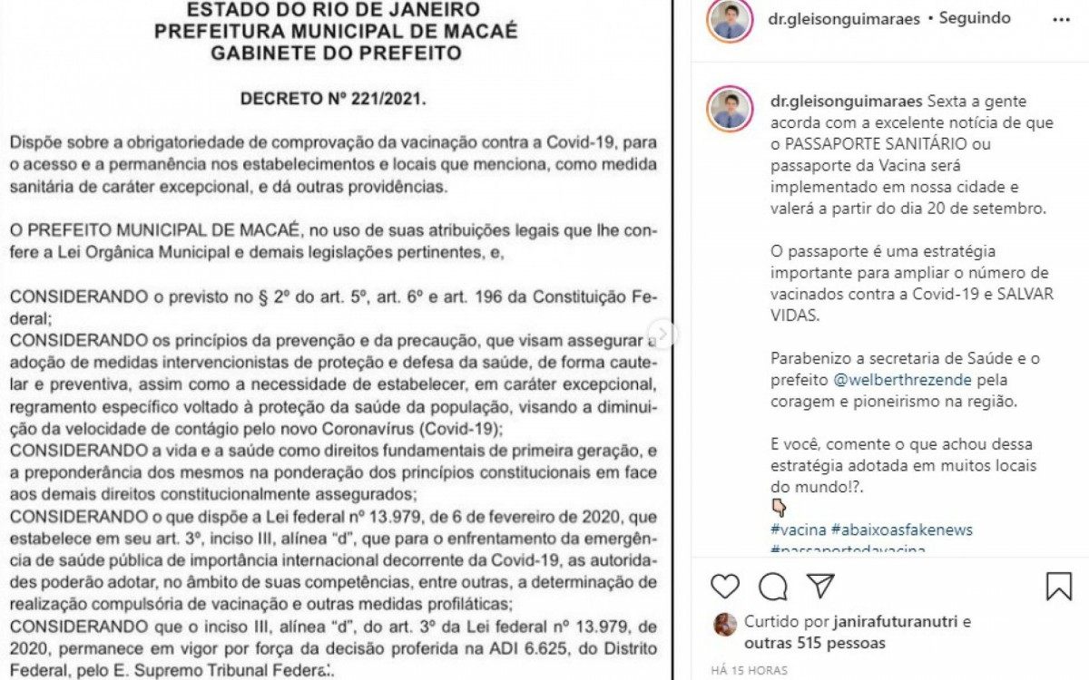 "Comente o que achou dessa estrat&eacute;gia adotada em muitos locais do mundo!?", postou o m&eacute;dico pneumologista, Dr. Gleison Guimar&atilde;es, em sua rede social