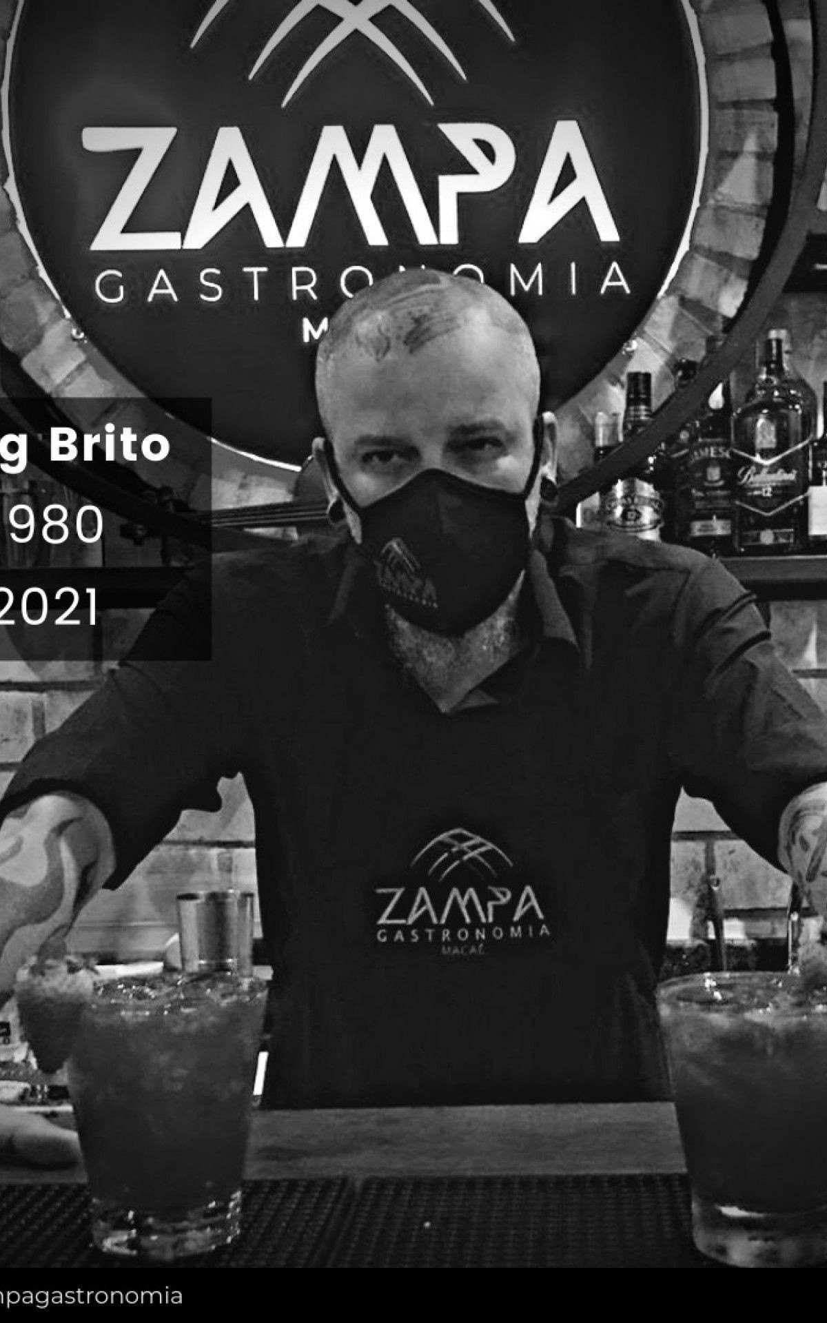 Em nota, a equipe do Zampa Gastronomia, onde ele trabalhava, lamentou a morte precoce do colaborador.