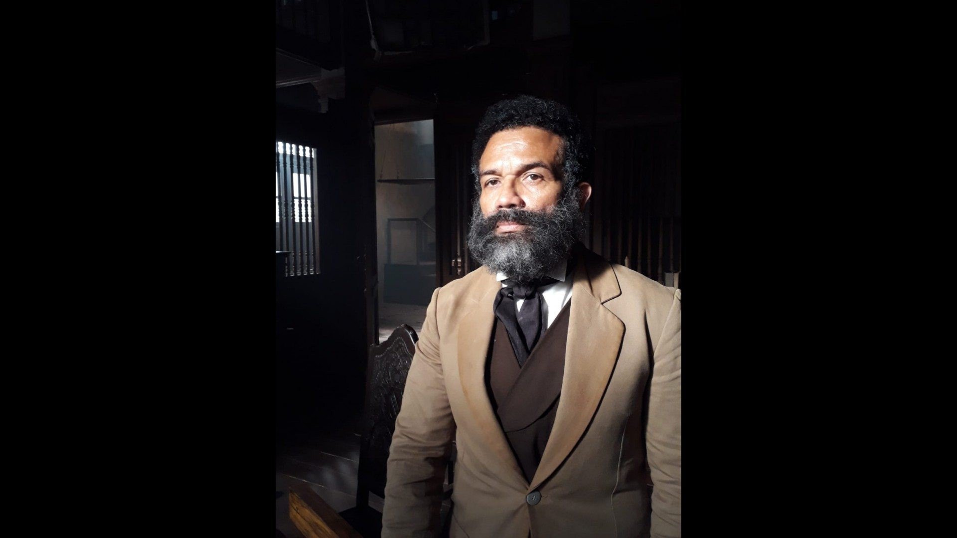 Déo Garcez como Luiz Gama - Foto: arquivo pessoal