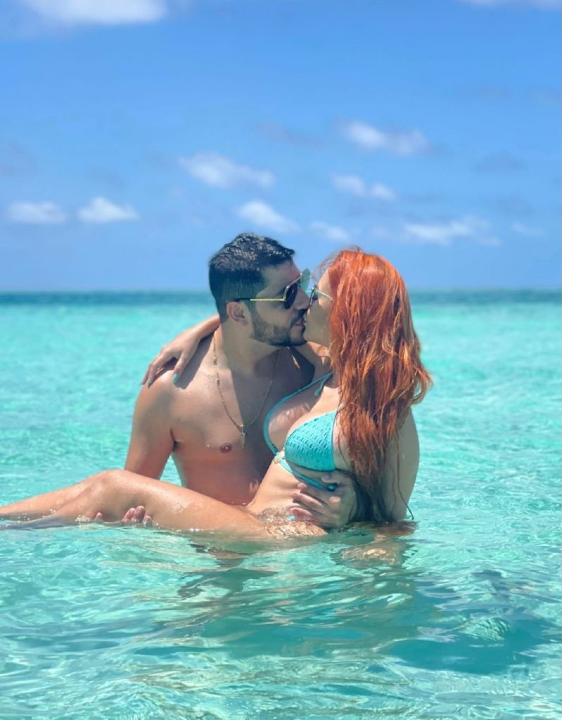 Yugnir Ângelo e Mirela Janis nas Maldivas - Reprodução de internet