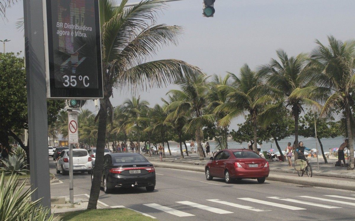 Praias e Termômetros da Zona Sul do Rio  - Marcos Porto/Agencia O Dia