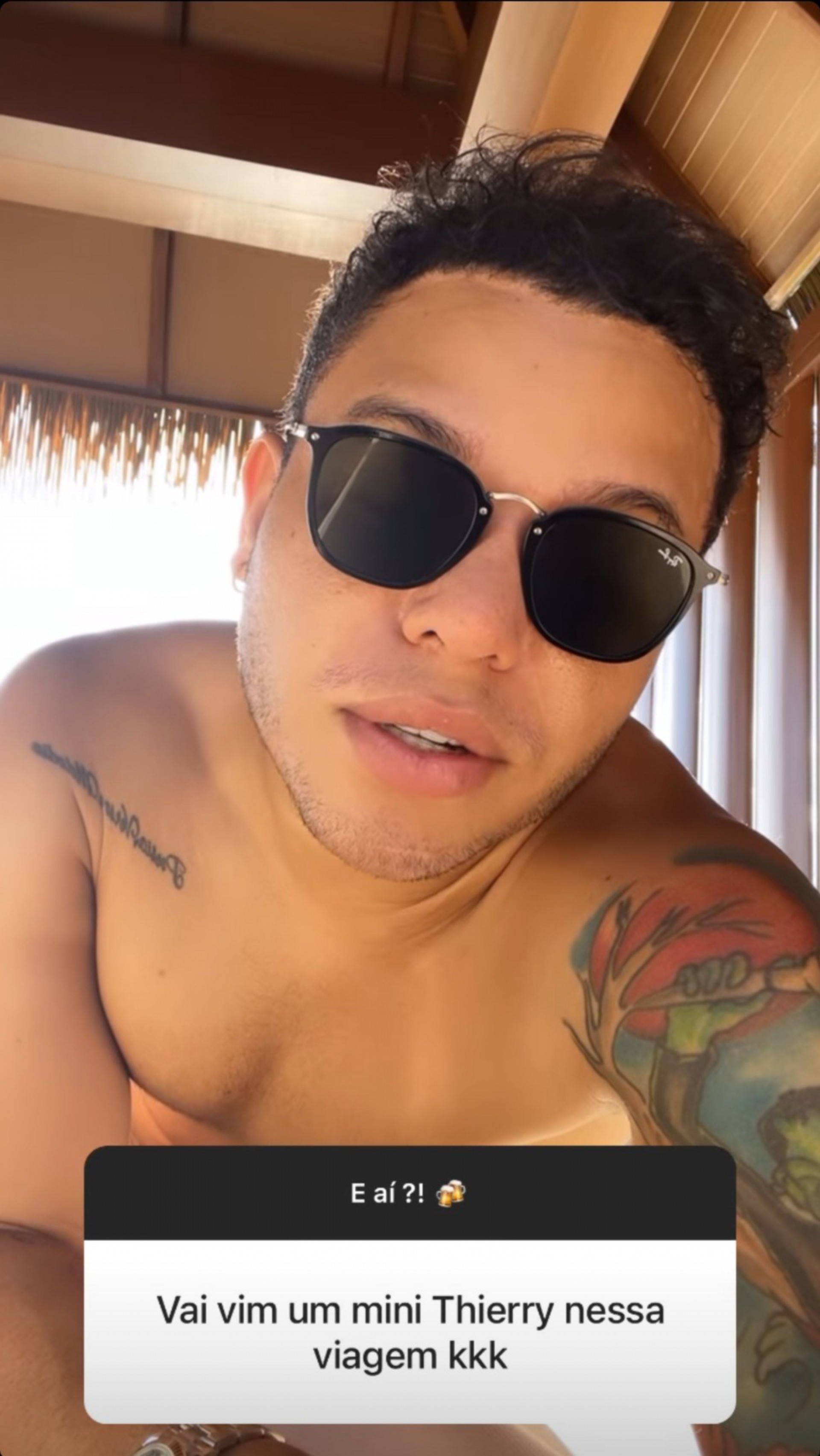 Tierry nas Ilhas Maldivas - Reprodução Internet