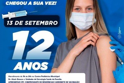 Rio Bonito já vacina adolescentes de 12 anos