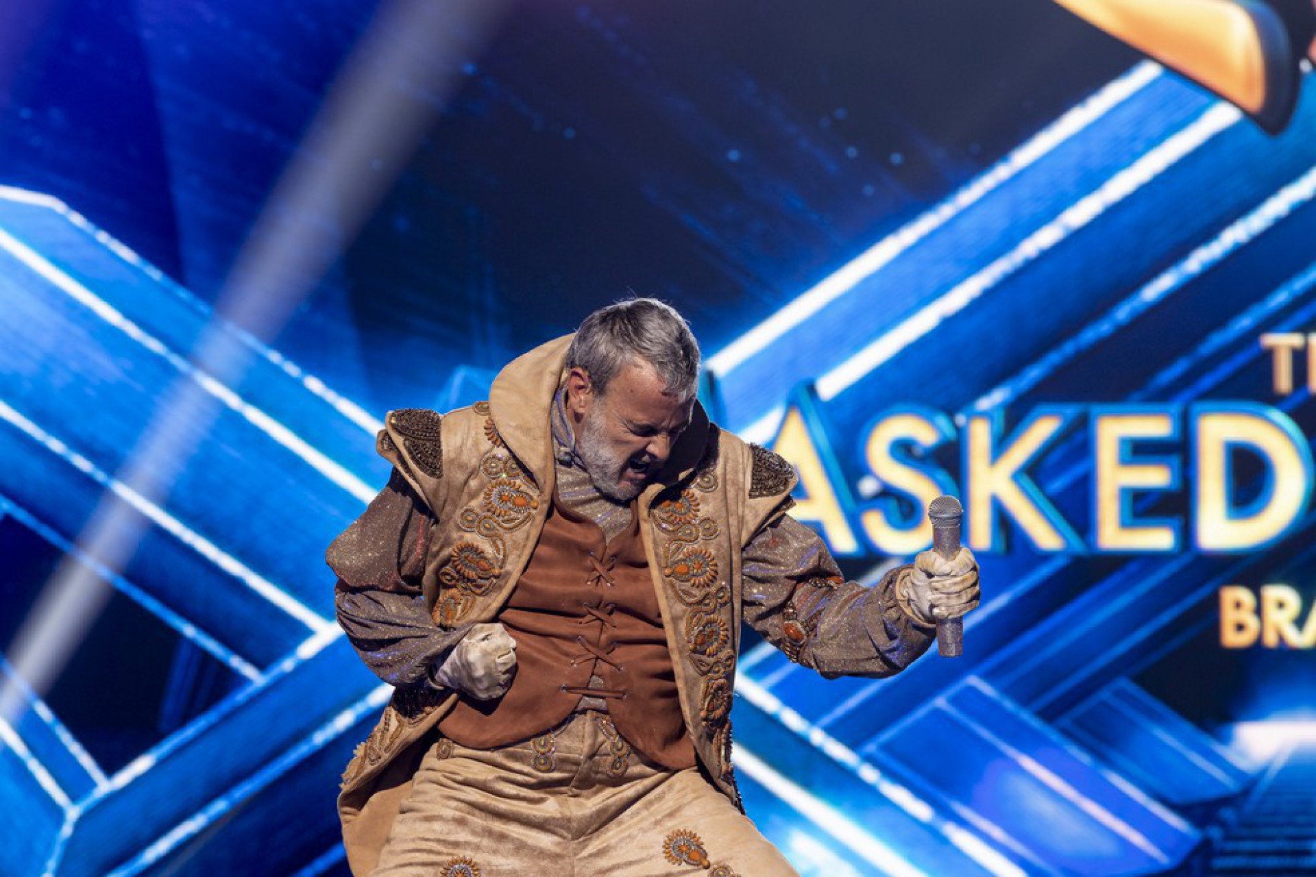 Alexandre Borges &eacute; desmascarado no 'The Masked Singer' e revela ser a On&ccedil;a-Pintada - Globo/Kelly Fuzaro