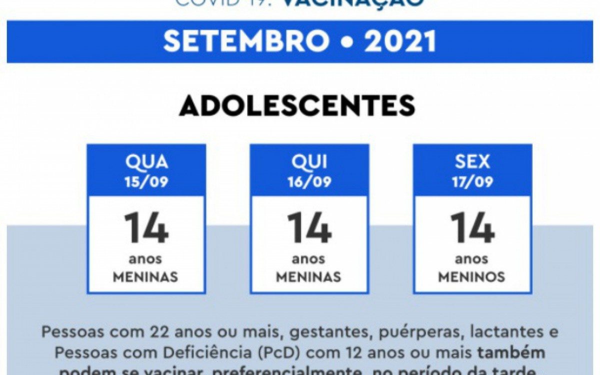 Vacina&ccedil;&atilde;o de adolescentes