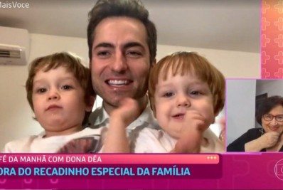 Vídeo! Mãe de Paulo Gustavo recebe homenagem dos netos no 'Mais Você'