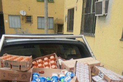 PM recupera carga de iogurte roubada na Zona Norte