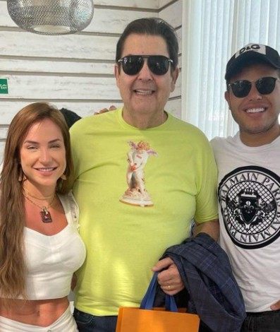 Gabi Martins, Faustão e Tierry - Reprodução Internet