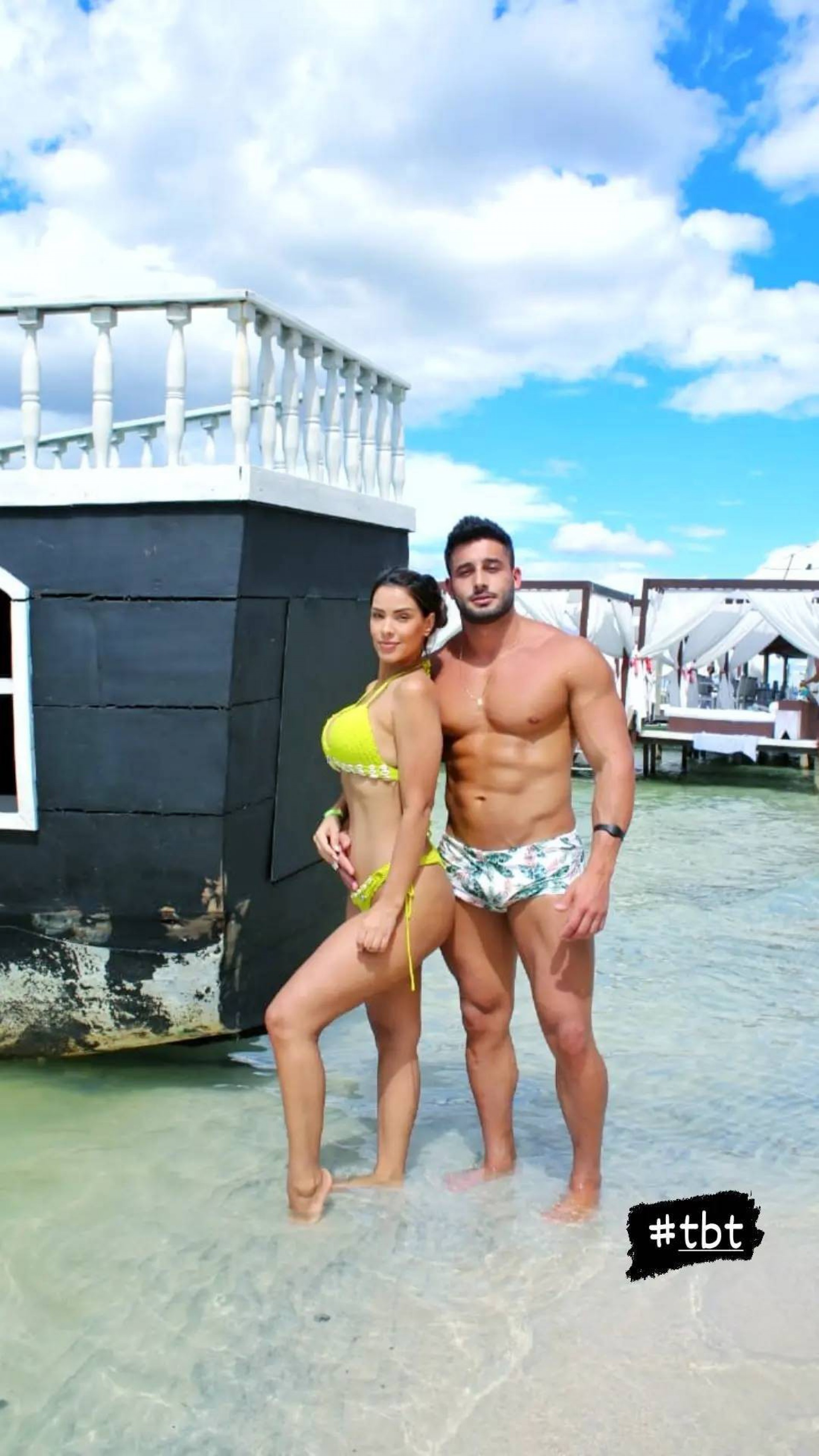 Ivy Moraes e Fernando Borges em clima de romance na praia - Reprodução/Instagram