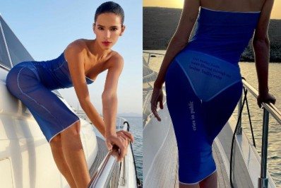 Que saúde! Bruna Marquezine aposta em vestido transparente para passeio de lancha