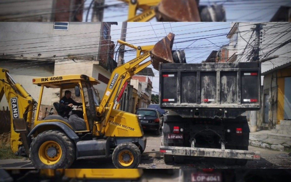 Os agentes removeram as barricadas erguidas por criminosos em todos os acessos ao Gogó de São João e Morro do Carrapato