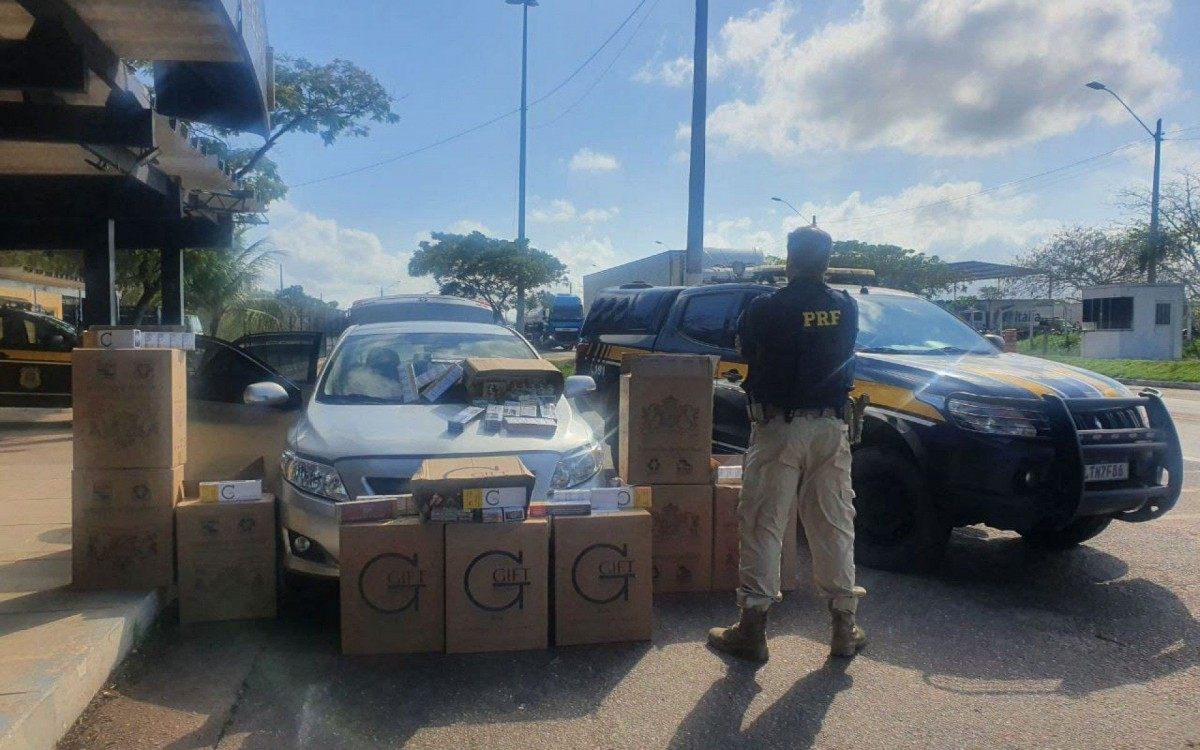 Carregamento tinha mais de 5 mil maços de cigarros contrabandeados