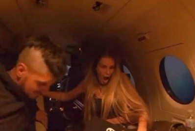 Yasmin Brunet enfrenta turbulência em viagem de jatinho com Gabriel Medina