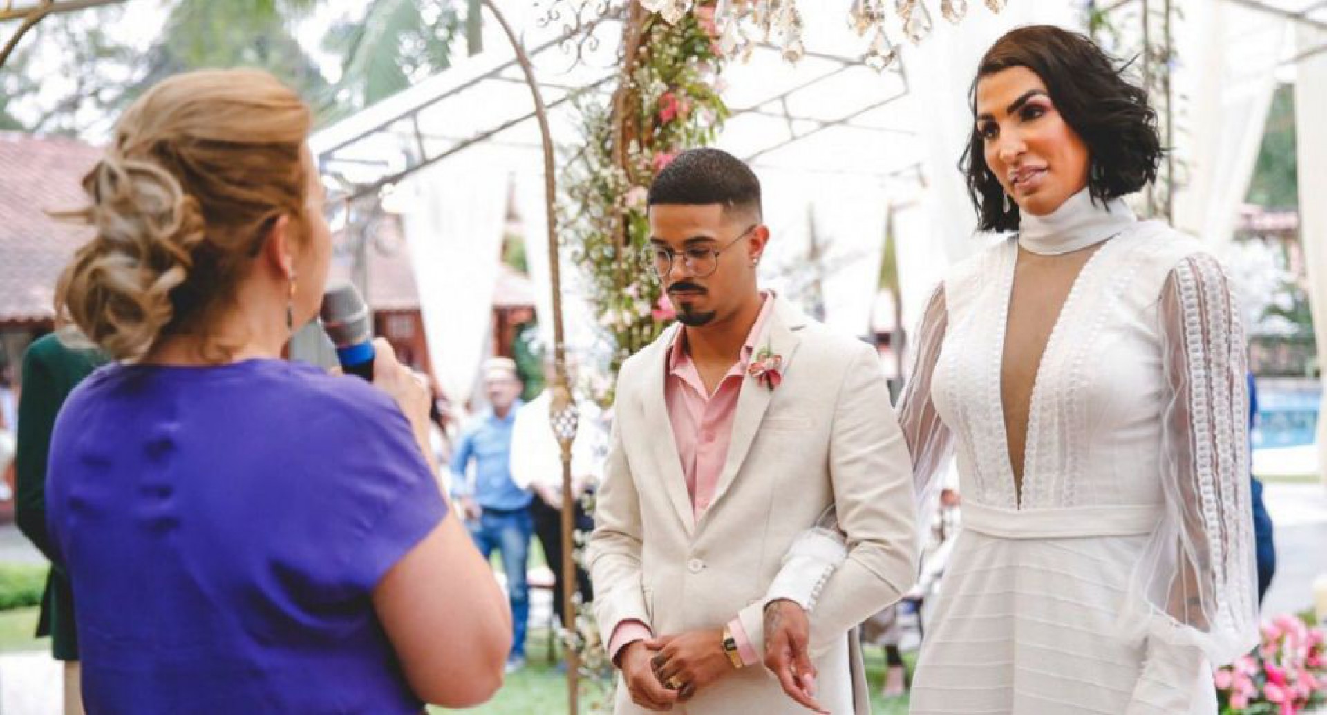 Casal celebrou o primeiro ano de casamento - Reprodução