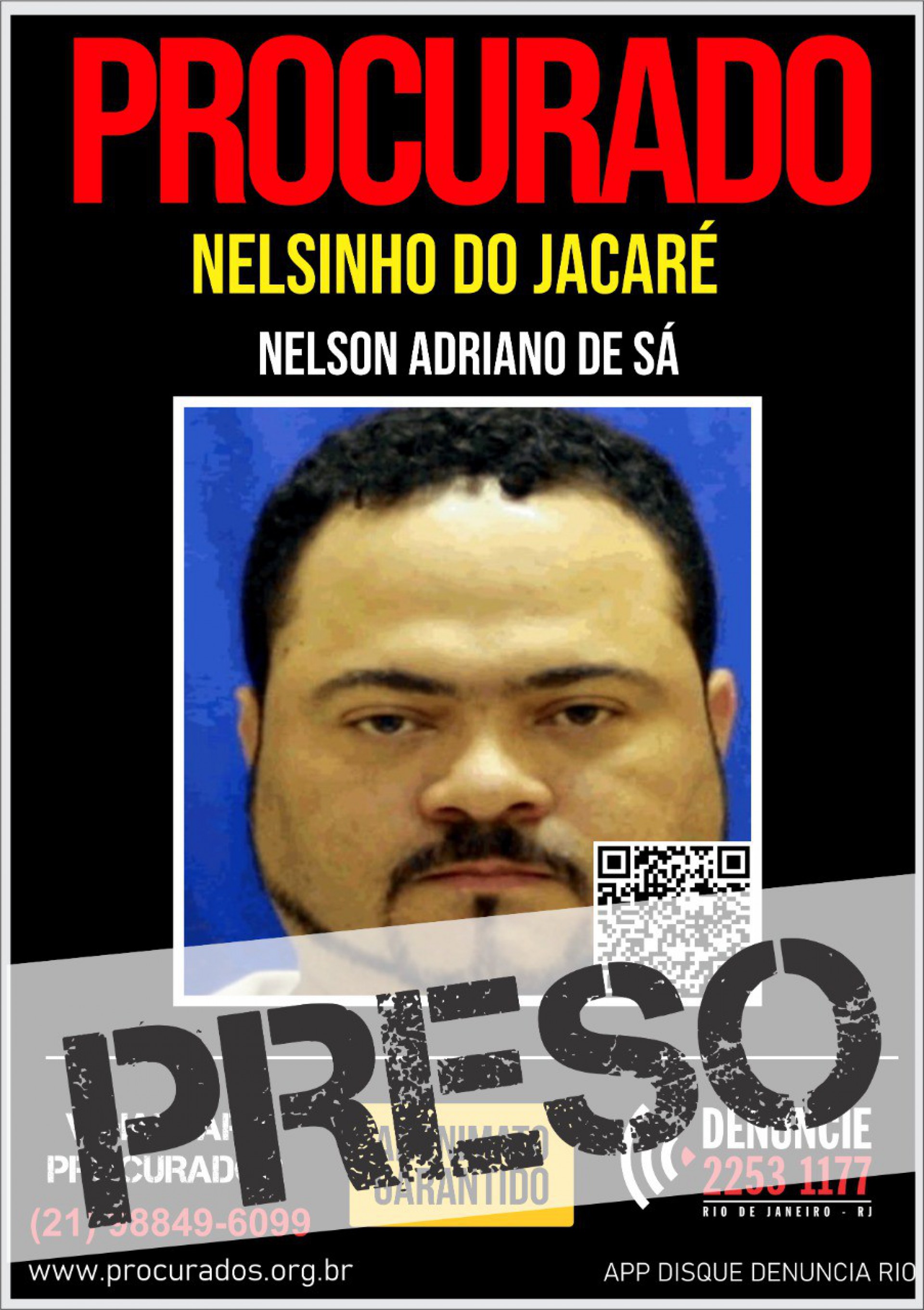 Nelson Adriano de Sá foi preso a partir de informações do Disque Denúncia - DIVULGAÇÃO