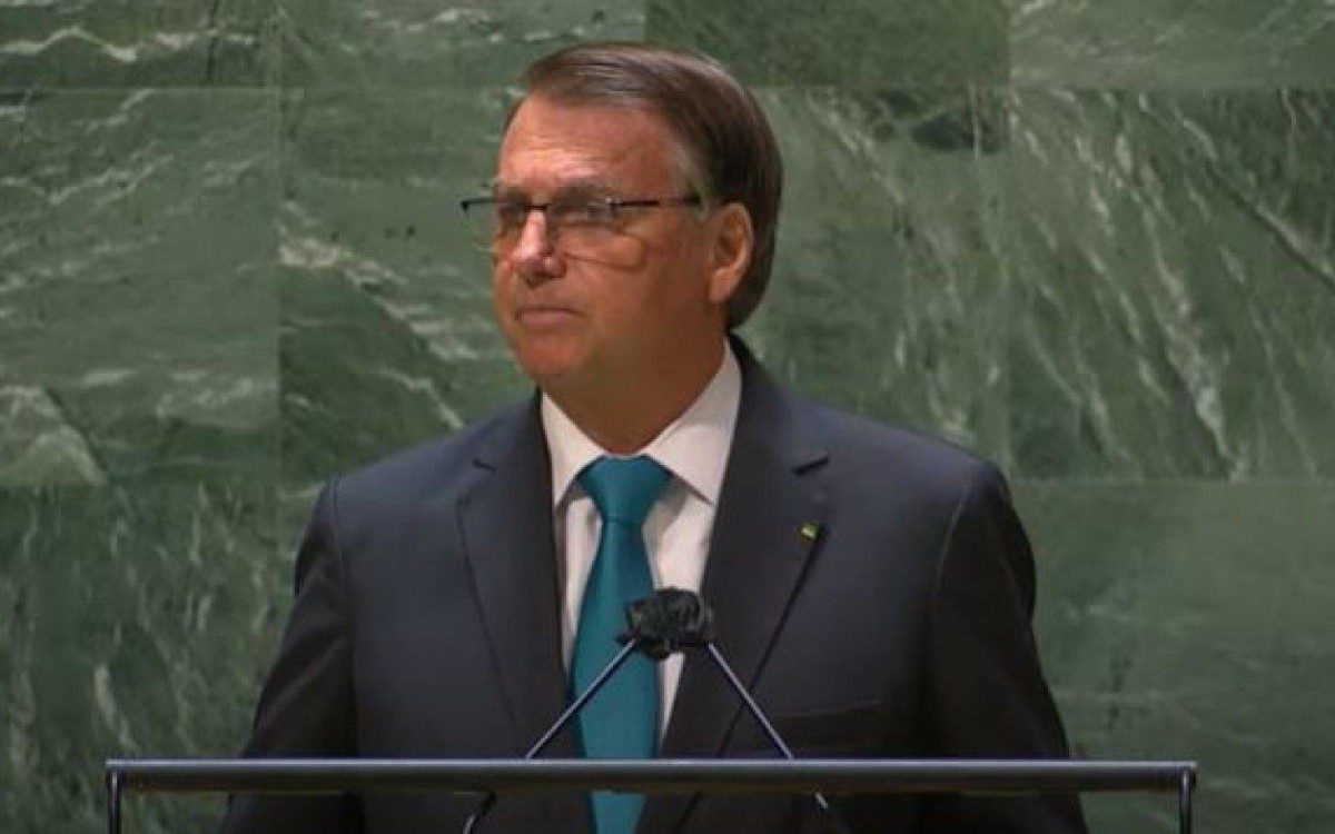 Presidente Jair Bolsonaro discursa na Assembleia-Geral da ONU nesta terça-feira