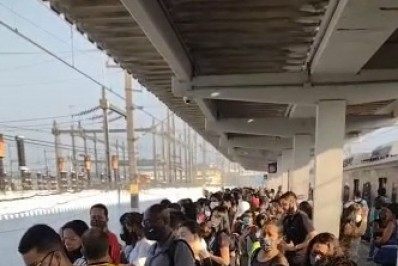 Passageiros do Ramal Saracuruna enfrentam manhã de atraso após furtos de cabos