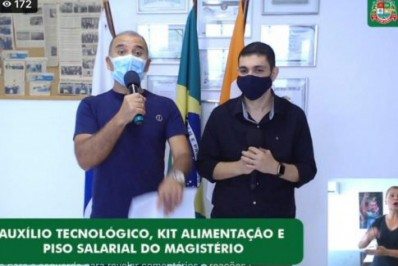 Iguaba Grande anuncia auxílio tecnológico e equiparação do piso salarial de professores