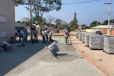 Cidade da Saúde recebe pavimentação 