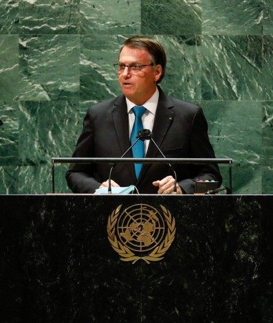 Jair Bolsonaro (sem partido) discursa na 76ª Assembleia Geral da ONU