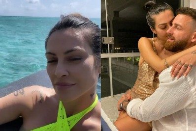 Nas Ilhas Maldivas, Cleo curte viagem com o marido