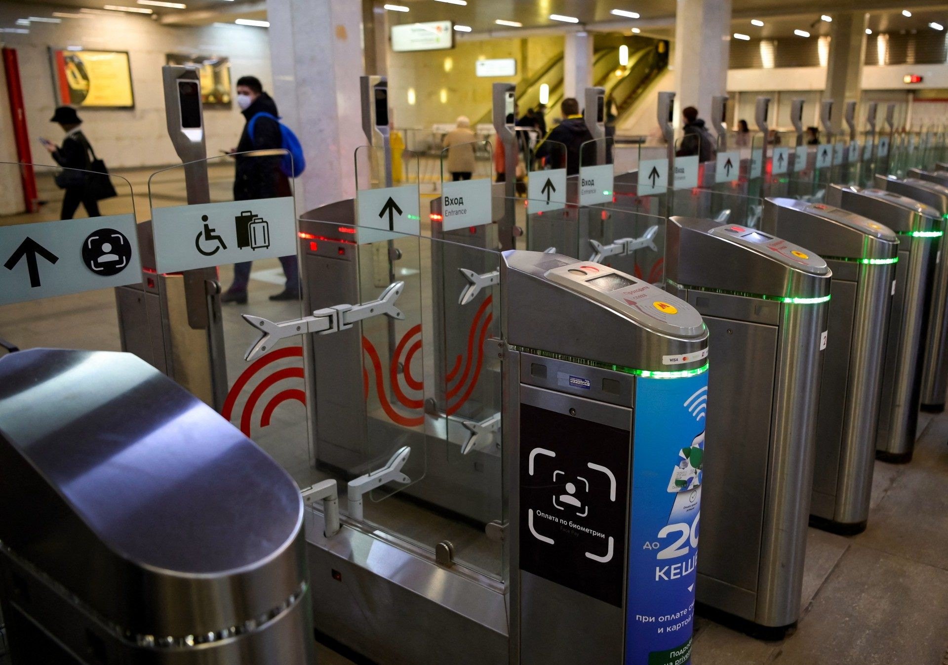 Metrô de Moscou se prepara para receber pagamento por reconhecimento facial