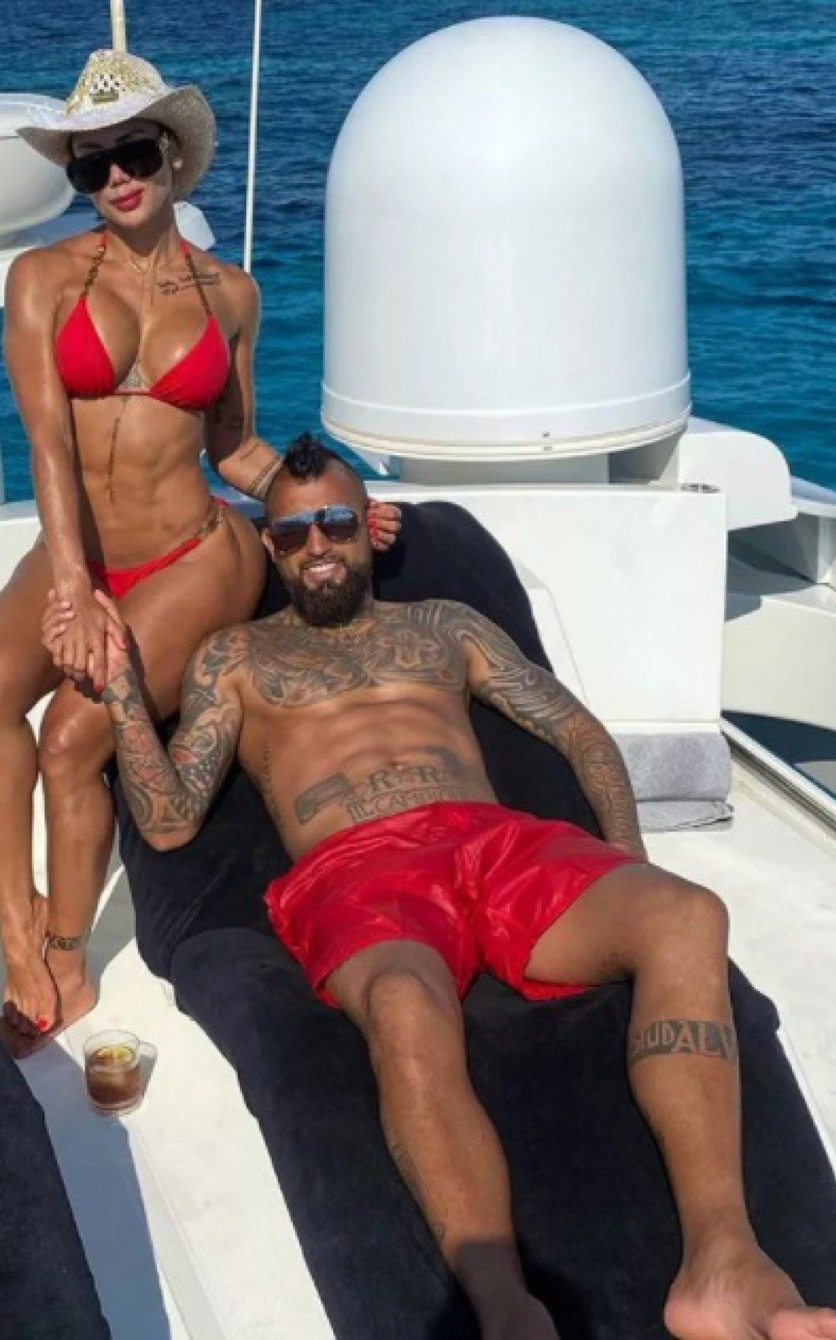 S&ocirc;nia Isaza e Arturo Vidal podem estar reatando