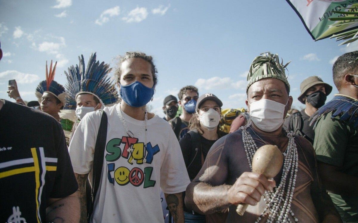 Vitão em manifestação em Brasília