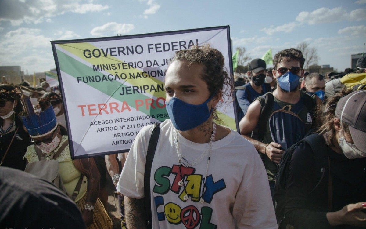 Vitão em manifestação em Brasília