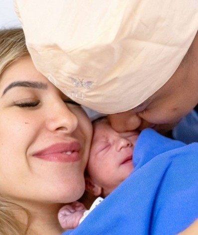 Léo Santana, Lore Improta e Liz - Divulgação