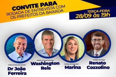 Prefeito Dr. João participa de rodada de entrevistas do Estúdio B nesta terça (28)