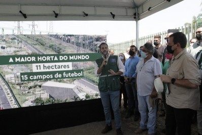 Prefeito anuncia ampliação da horta comunitária do Parque Madureira