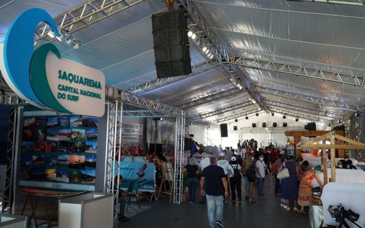 Stand cultural: munic&iacute;pios da Costa do Sol expuseram seus produtos e caracter&iacute;sticas culturais no stand aberto ao p&uacute;blico, na Orla dos Cavaleiros