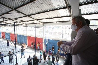 Comunidade do Bonfim, na Zona Norte, ganha reforma de área de lazer