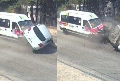 Quatro pessoas ficam feridas em acidente em Santa Cruz