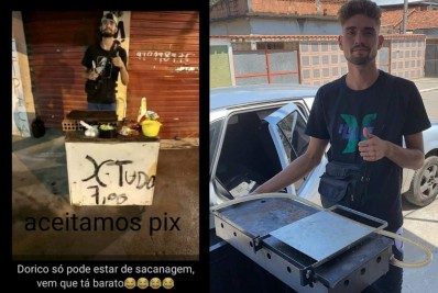 Catador humilhado por vender lanche em barraca improvisada ganha ajuda e monta seu próprio negócio