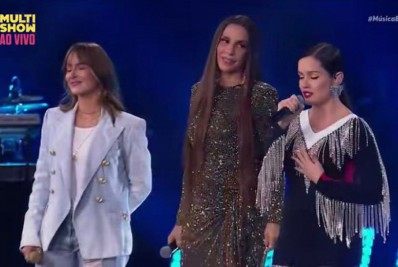 Vídeo! Juliette é criticada após cantar com Ivete e Claudinha: 'Canta nada'