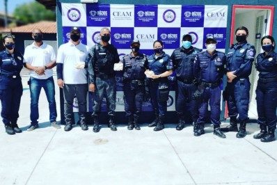 Patrulha Maria da Penha de Búzios recebe agentes da Patrulha de Quissamã