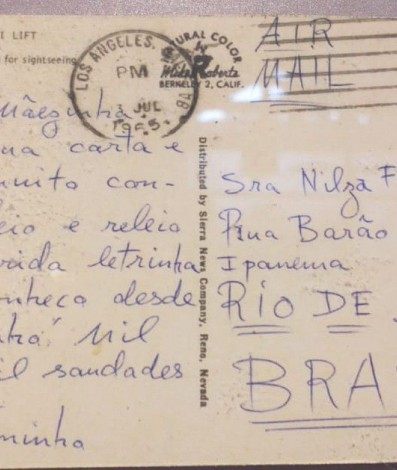 Carta de Tom Jobim - Divulgação