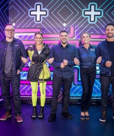 Everaldo Marques, Fernanda Gentil, Hortência e Marco Luque - TV Globo/ João Cotta