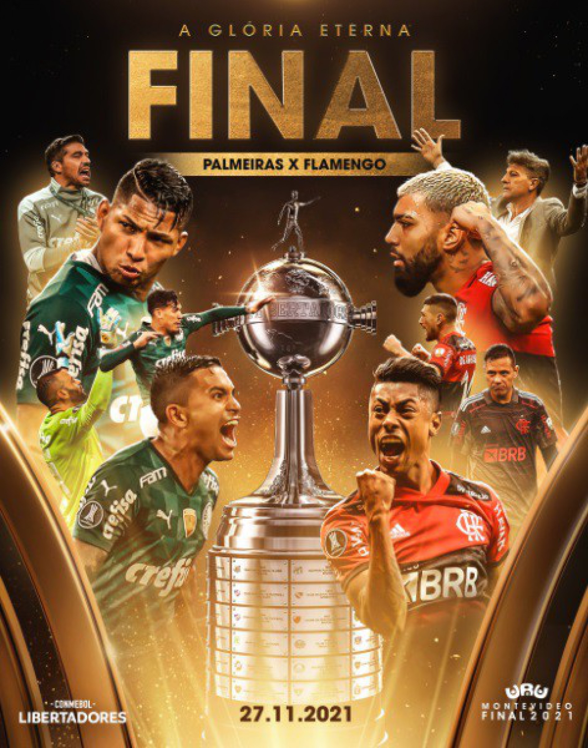 Final da Libertadores entre Flamengo e Palmeiras - Reprodução